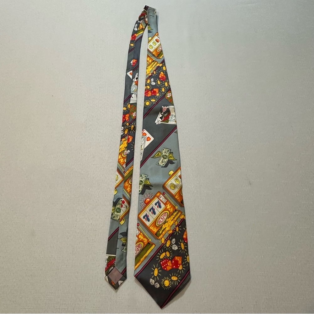 Nicole Miller Casino-Themed Tie 1990